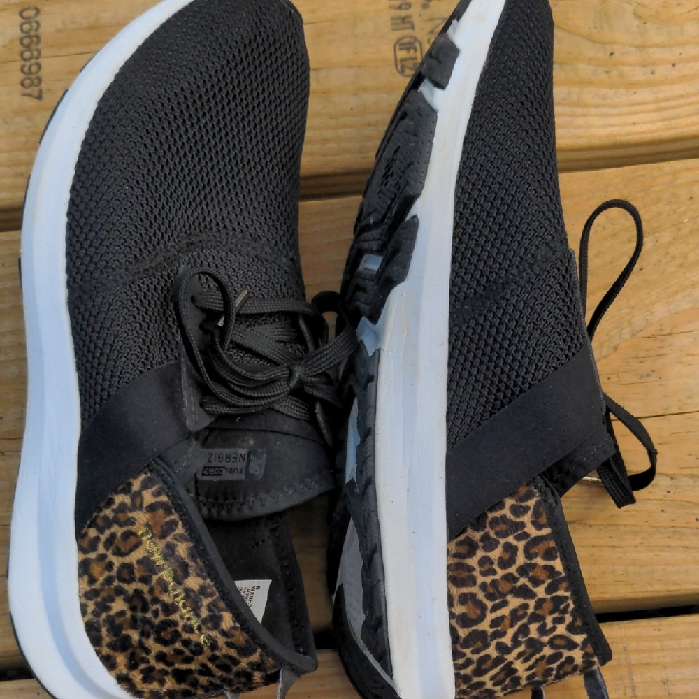Skechers Black and Leopard Women's Sneakers